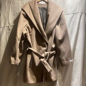 Calvin Klein Brown Belted Trench Coat